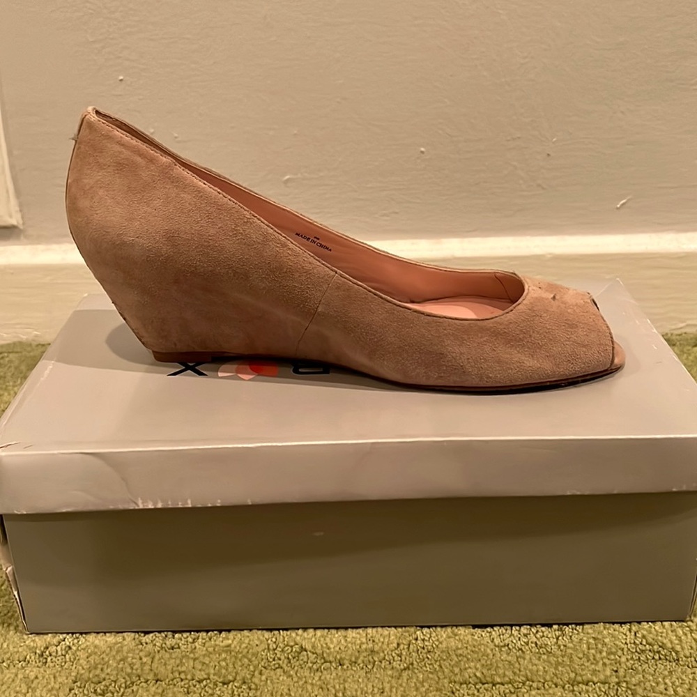 Suede mini wedges